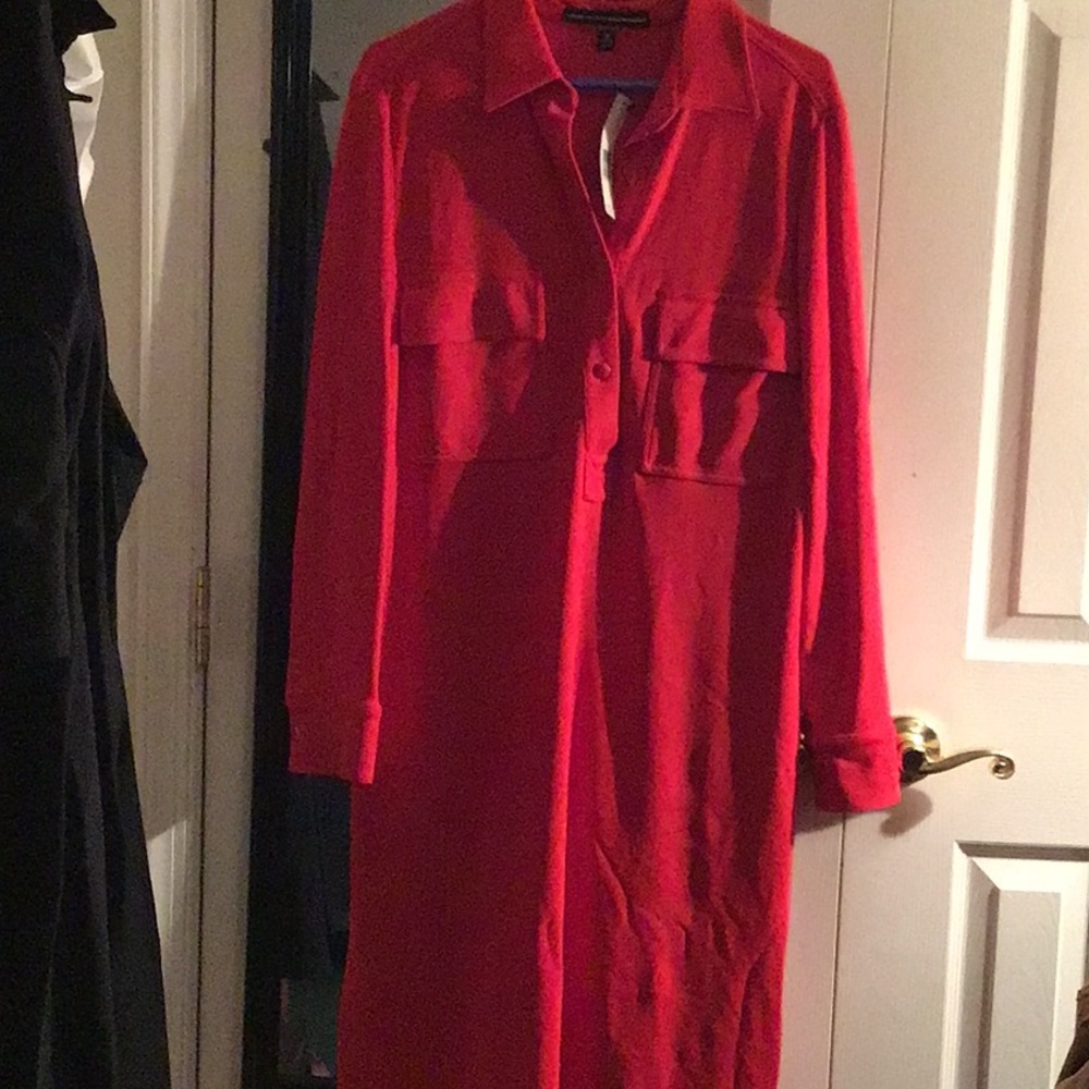 Red dress 4 button
